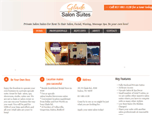 Tablet Screenshot of gladesalonsuites.com